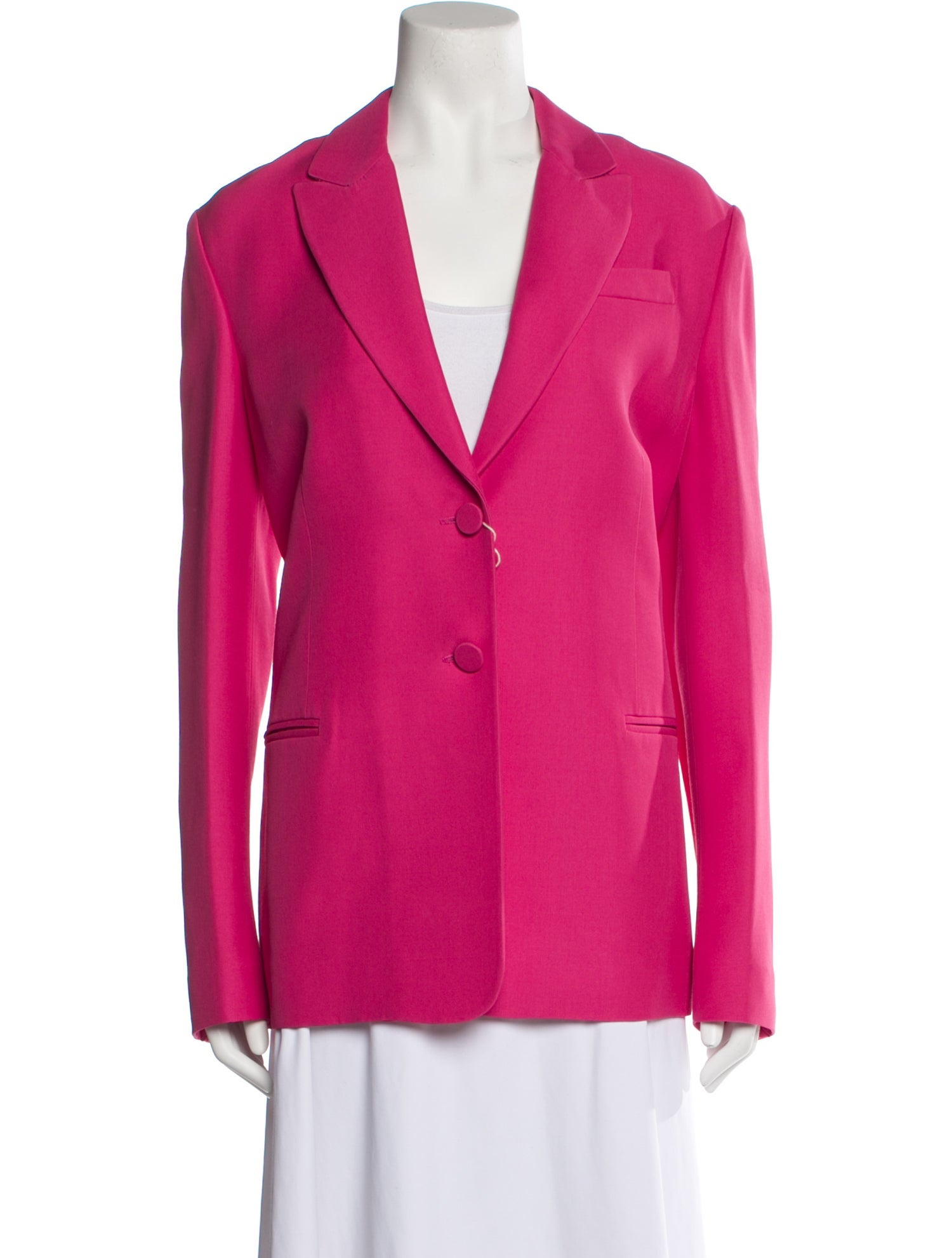 ジャケット VALENTINO SILK BLAZER JACKET Valentino double-breasted pink silk wool blazer - The AP Archive