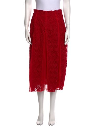 Valentino Skirts Crochet Midi Length Skirt Us4, It40 | S