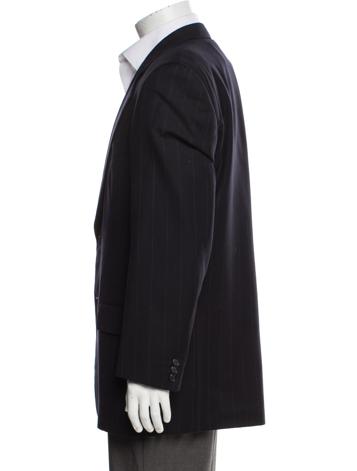 Valentino Virgin Wool Striped Blazer