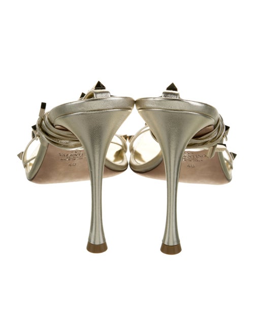 Valentino Leather Studded Accents Sandals