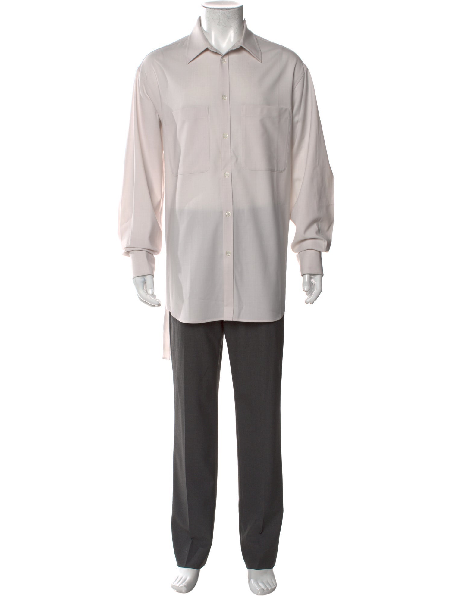 Valentino Long Sleeve Tuxedo Shirt