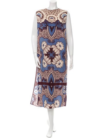 Valentino Slit-Accented Silk Tunic w/ Tags