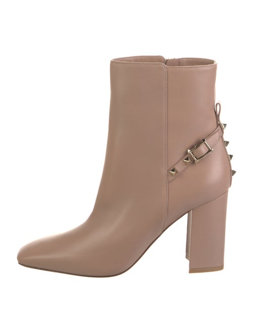 Valentino Rockstud Accents Leather Boots