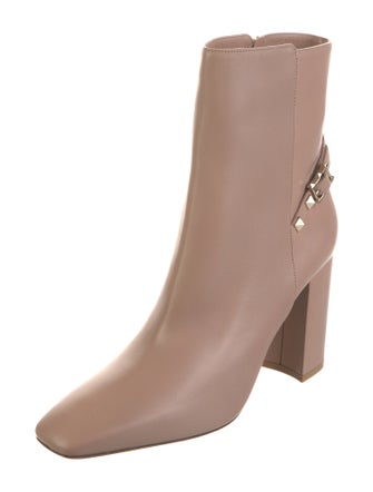 Valentino Rockstud Accents Leather Boots