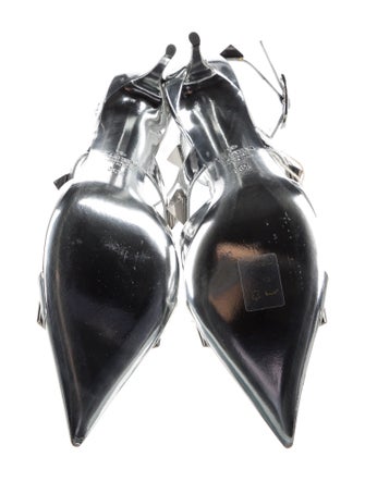 Valentino Rockstud Accents Patent Leather Mules