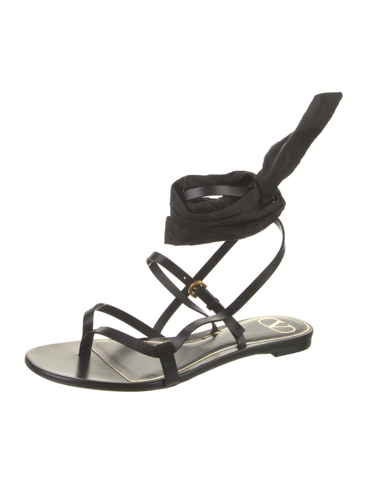 Valentino Leather Gladiator Sandals