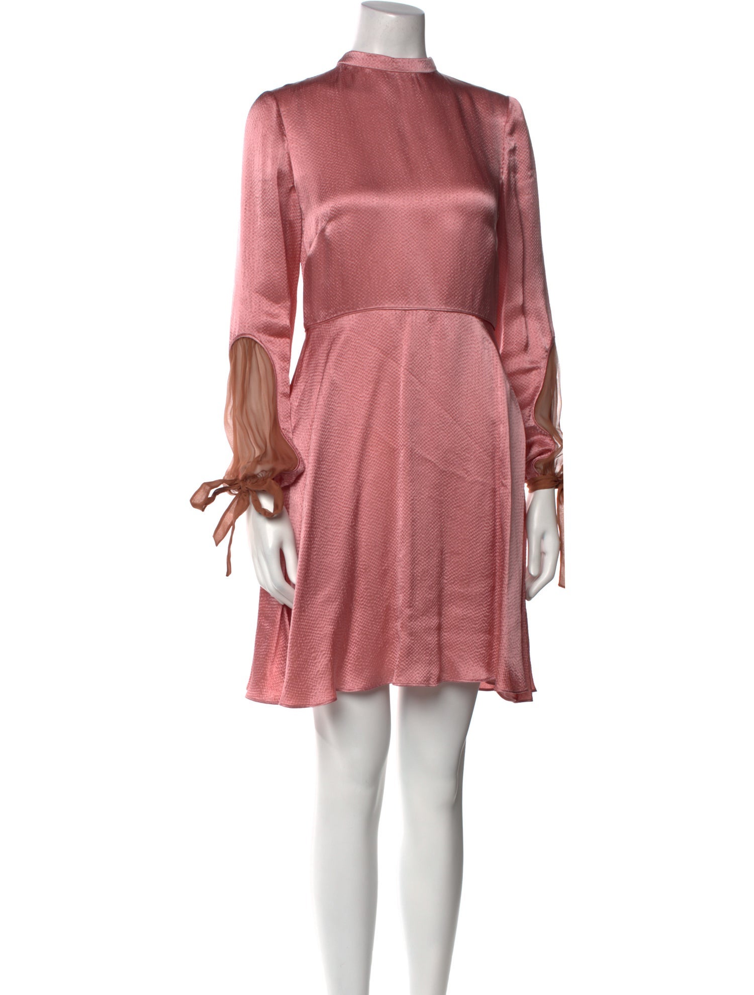 Valentino Mock Neck Mini Dress - Pink Dresses, Clothing - VAL454068 | The  RealReal