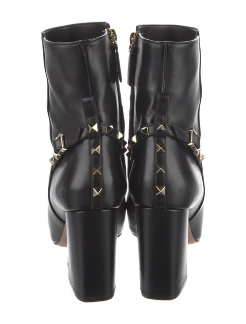 Valentino Rockstud Accents Leather Boots