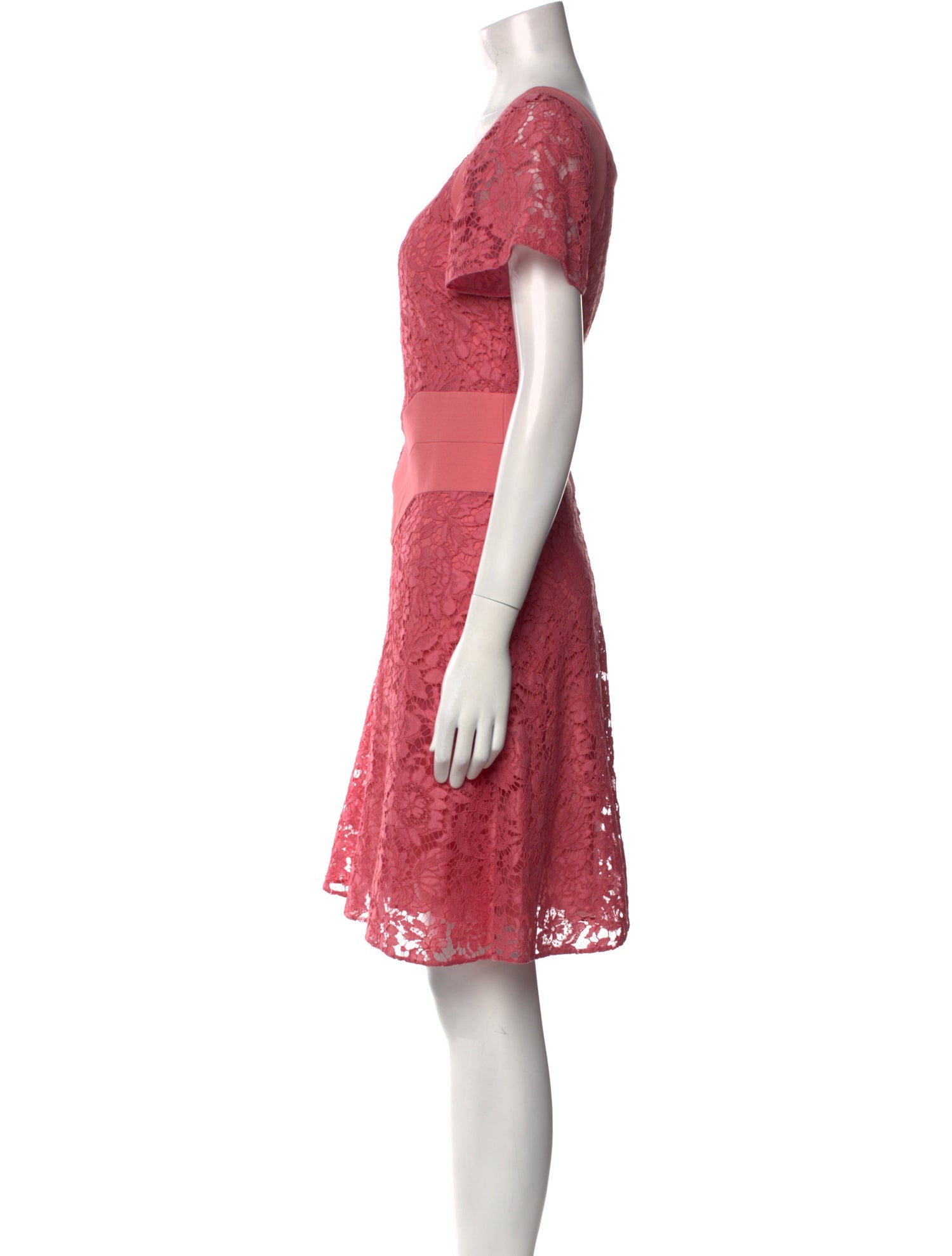 Valentino Lace Pattern Knee-Length Dress