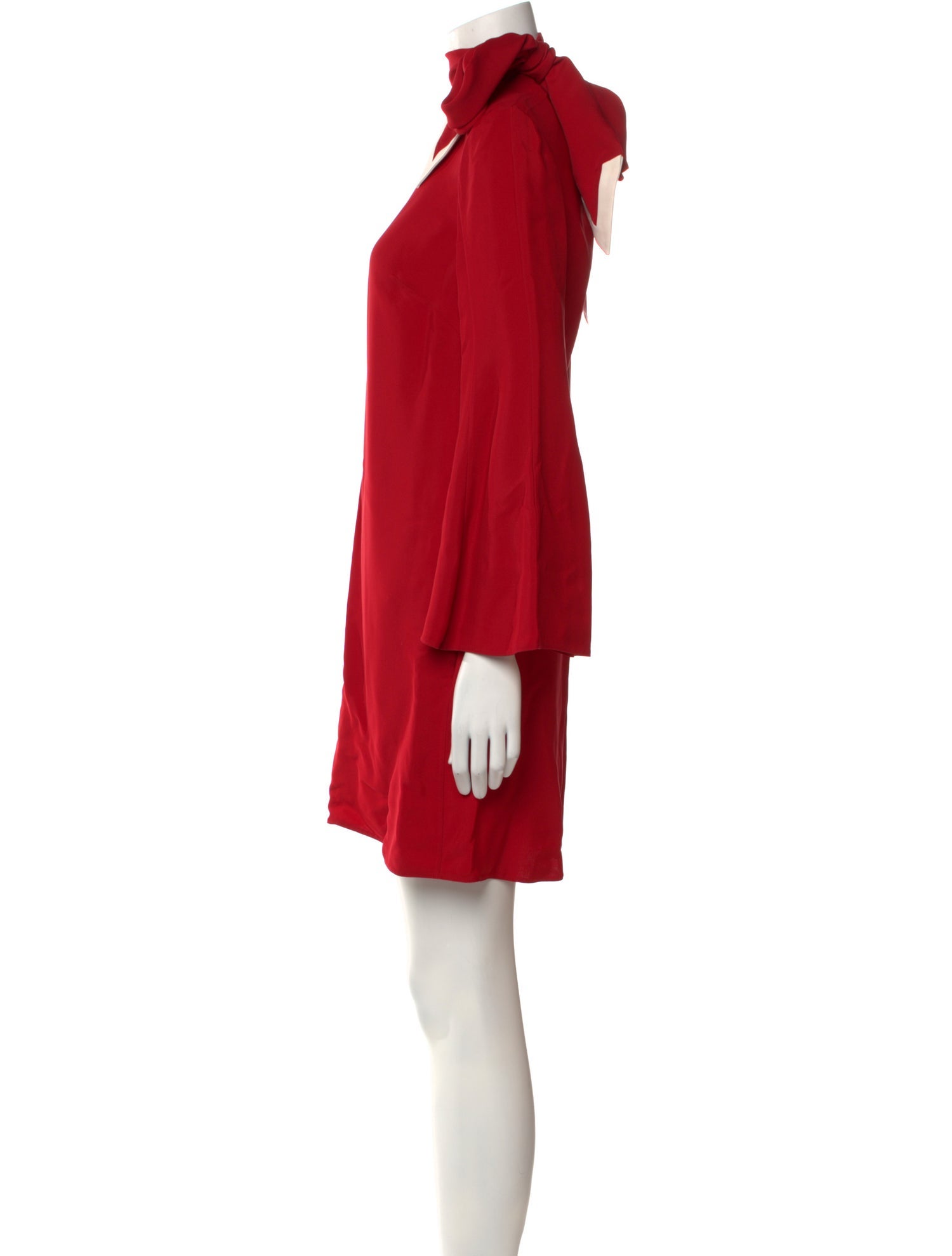 Valentino Mock Neck Mini Dress