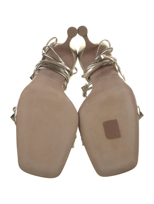 Valentino Leather Studded Accents Sandals