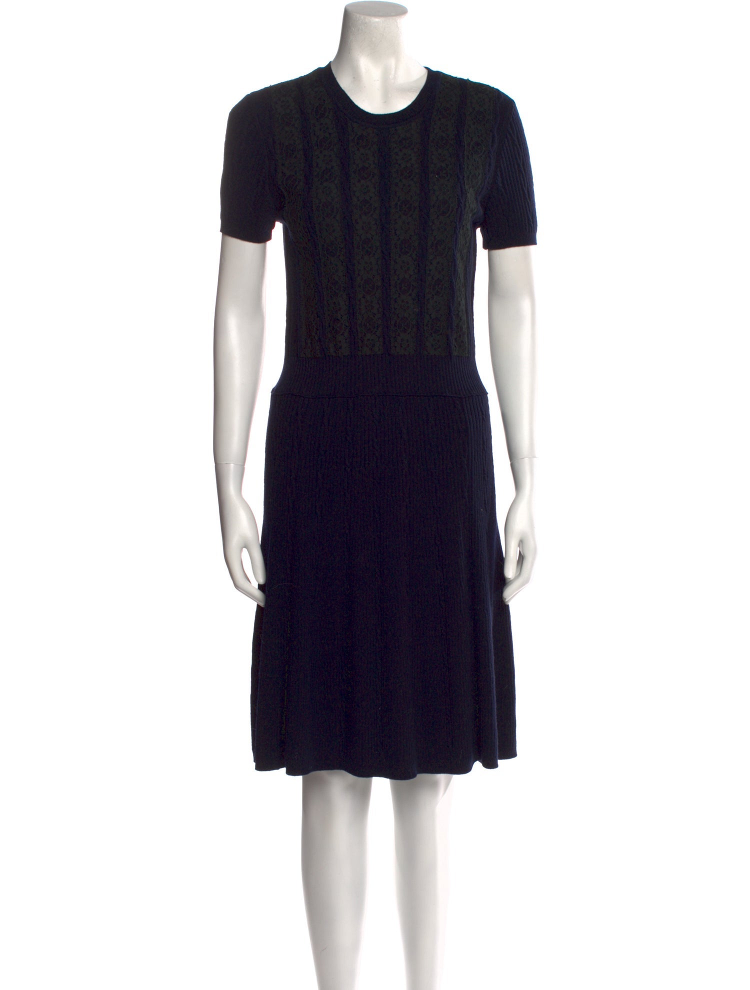 Valentino Crew Neck Mini Dress