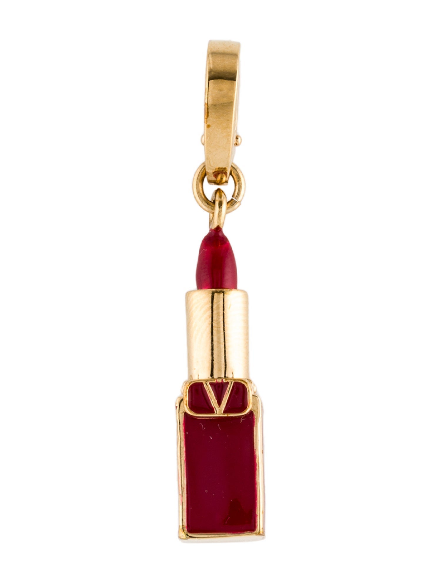 Valentino Enamel Lipstick Charm