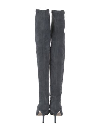 Valentino Rockstud Accents Suede Sock Boots