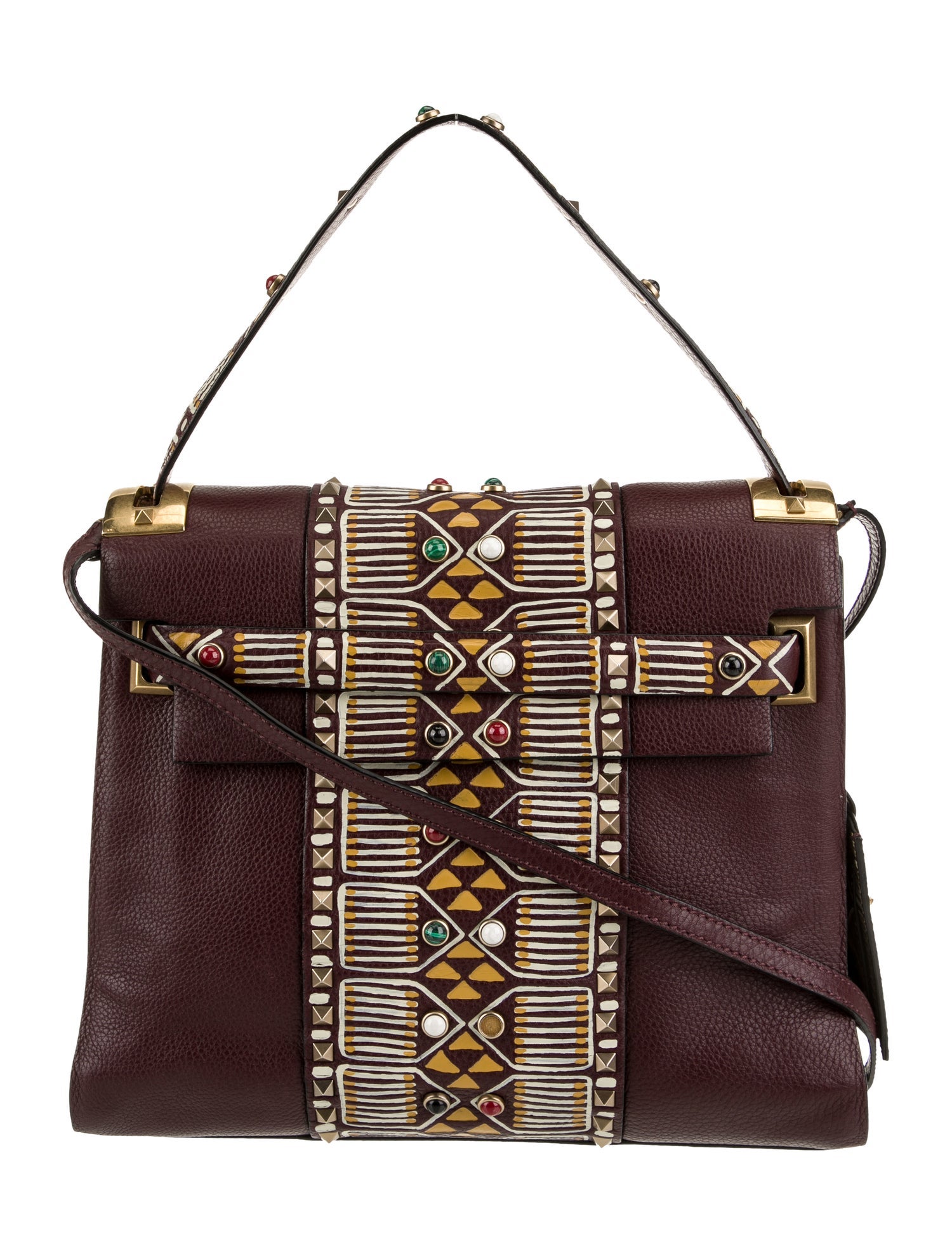 Valentino Rockstud Top Handle Bag