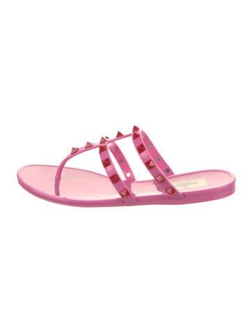 Valentino Sandals Leather Studded Accents Us6, It36 | 6