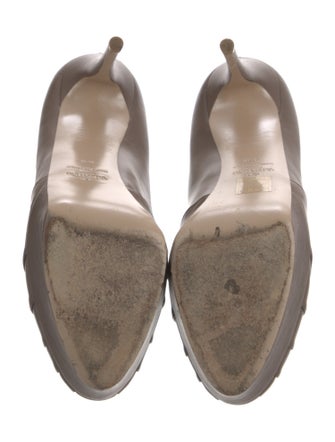 Valentino Leather Studded Accents Pumps