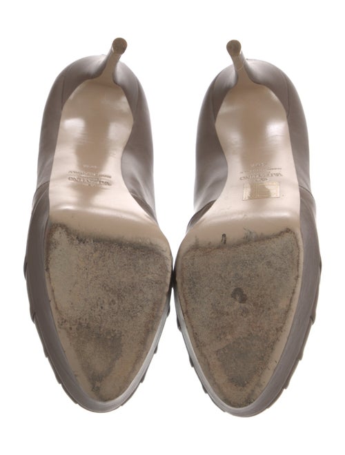 Valentino Leather Studded Accents Pumps