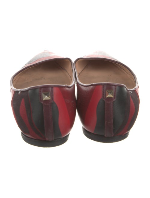 Valentino Rockstud Accents Leather Ballet Flats