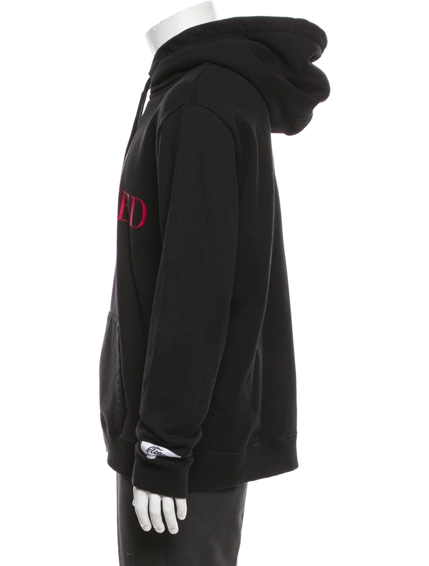 Valentino Graphic Print V-Neck Hoodie