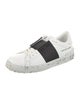 Valentino Leather Colorblock Pattern Sneakers
