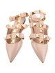 Valentino Rockstud Accents Leather Mules