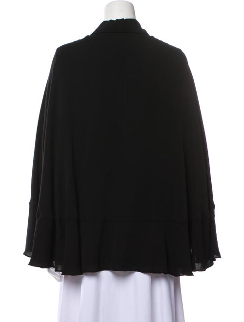 Valentino Silk Long Sleeve Button-Up Top