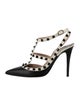 Valentino Rockstud Accents Leather T-Strap Pumps