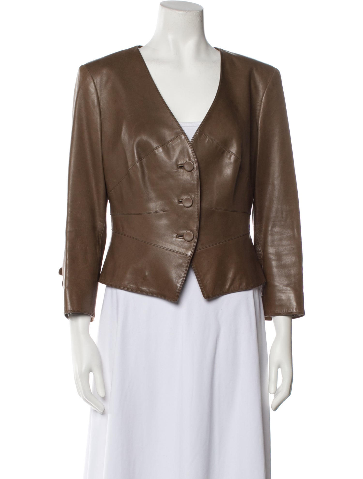 2000s Valentino Black and White Jacket with Belted Waist