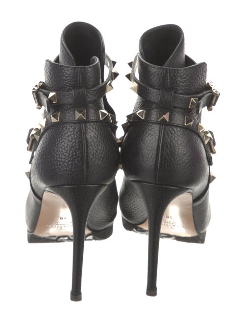 Valentino Rockstud Accents Leather Boots