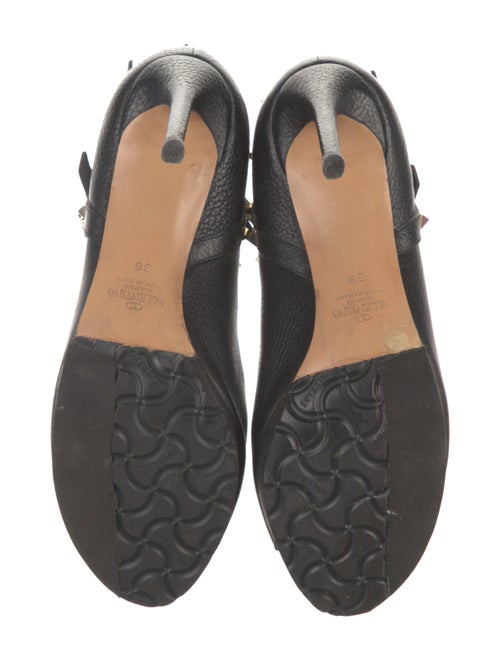 Valentino Rockstud Accents Leather Boots