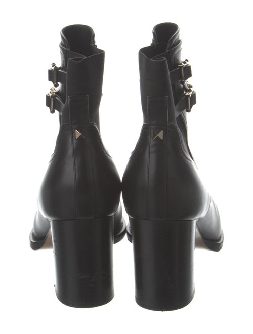 Valentino Leather Studded Accents Boots