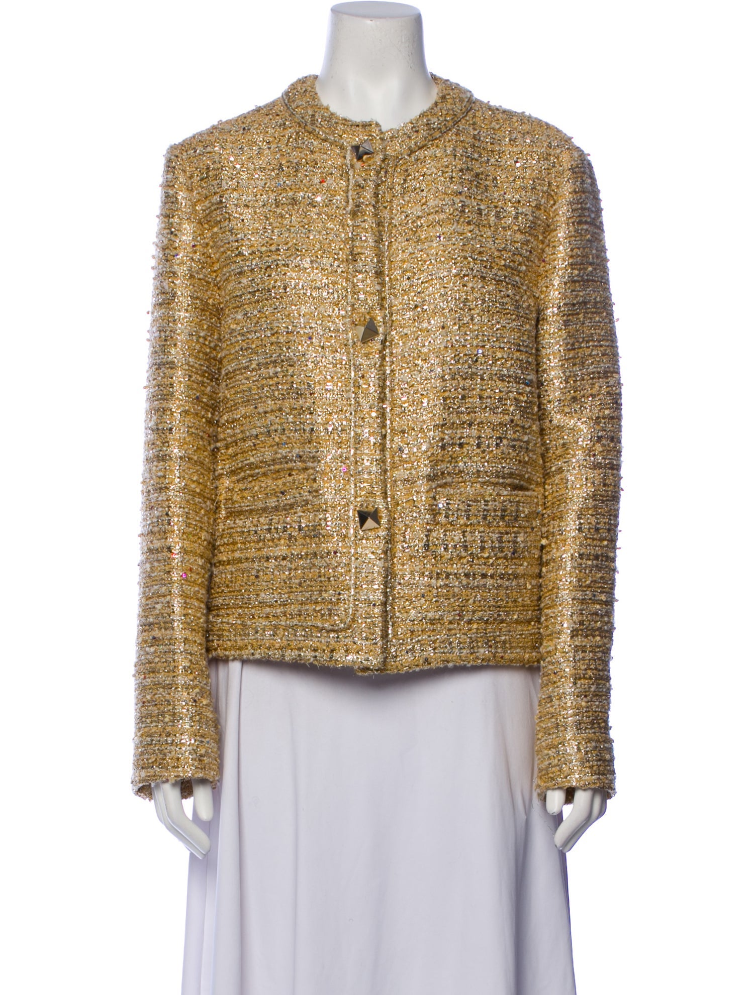 Valentino Tweed Pattern Jacket