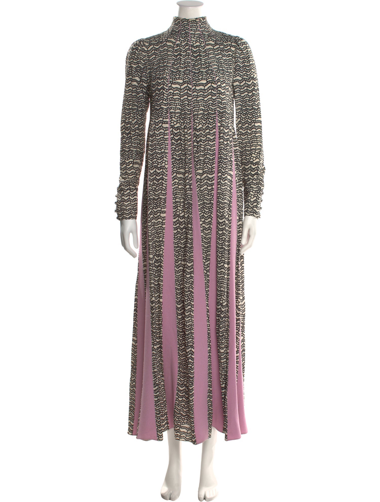 Valentino Turtleneck Long Dress