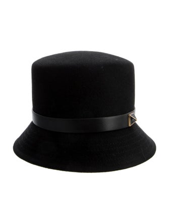 Valentino Rabbit Hair Cloche Hat