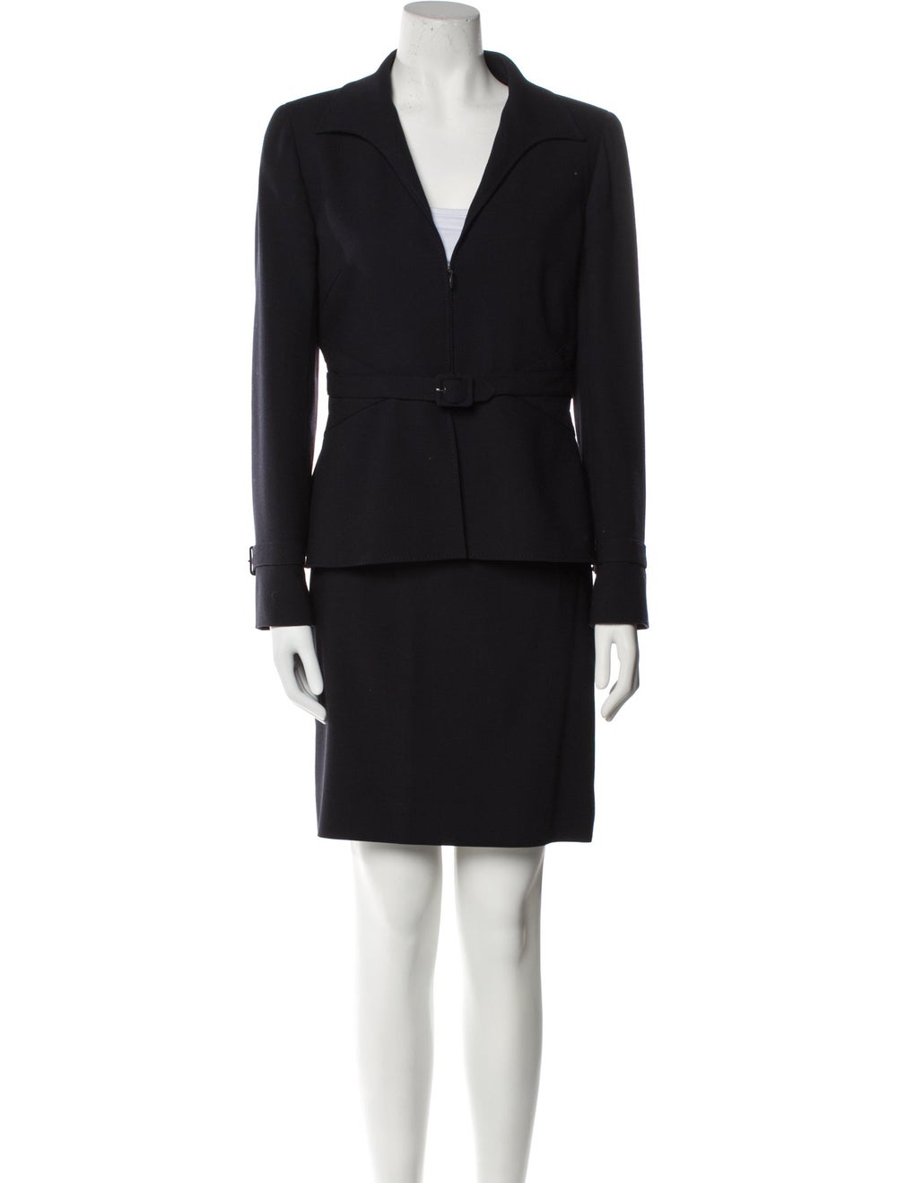 Valentino Virgin Wool Two-Piece Skirt Suit Vintage From the 2000's