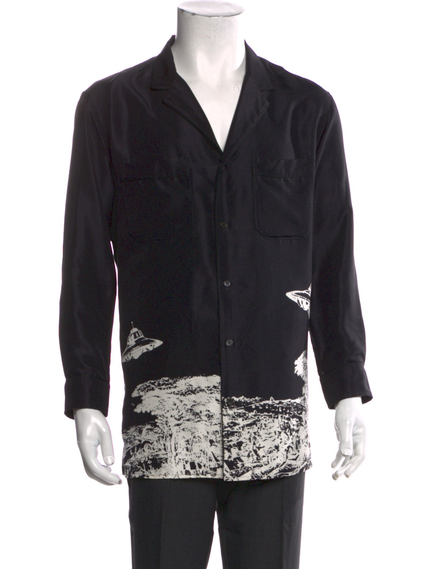 Valentino Printed Long Sleeve Shirt