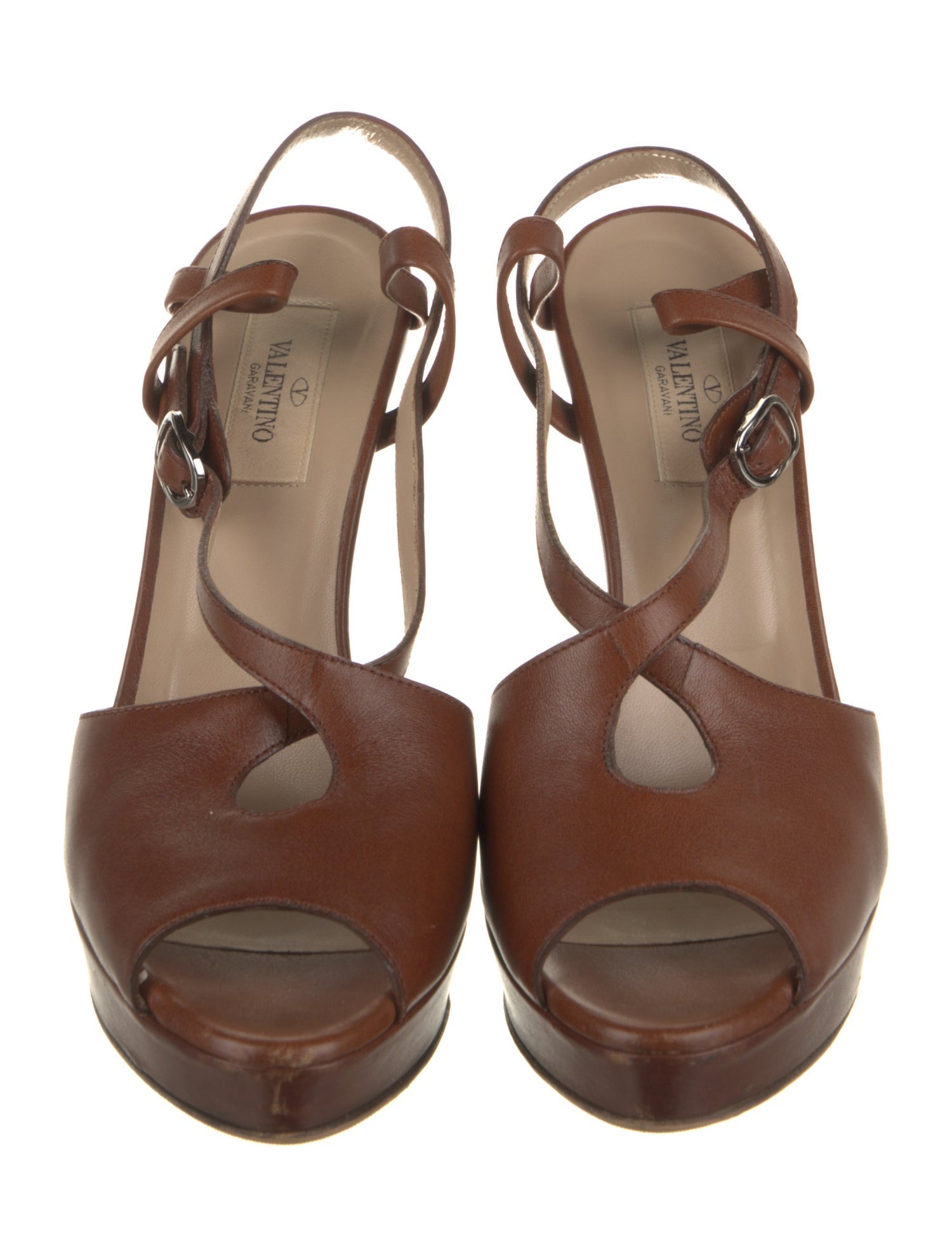 Valentino Leather T-Strap Pumps