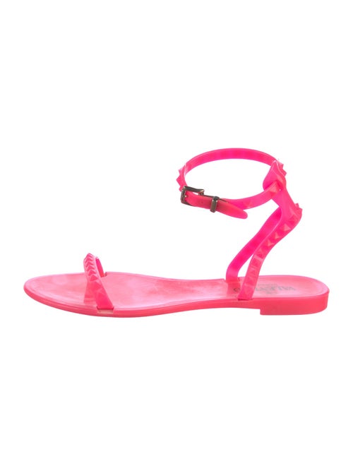 Valentino Rockstud Accents Rubber Sandals