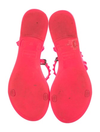 Valentino Rockstud Accents Rubber Sandals