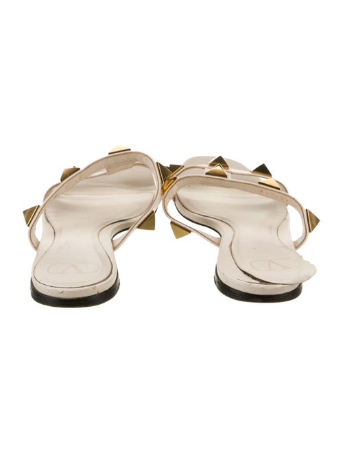 Valentino Rockstud Accents Leather Slides