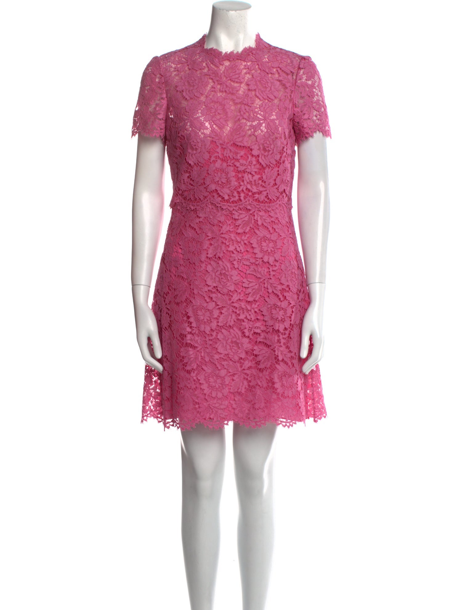 knee length dresses for ladies Valentino // Floral Lace Dress – VSP Consignment main image 1