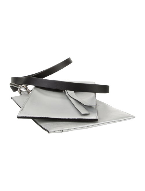 Valentino V-Ring Wristlet Leather Wallet