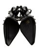 Valentino Patent Leather Studded Accents Slingback Pumps