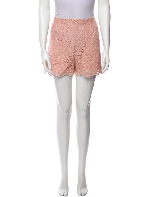 Valentino Lace Pattern Mini Shorts
