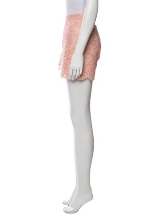 Valentino Lace Pattern Mini Shorts