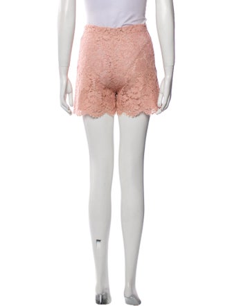 Valentino Lace Pattern Mini Shorts