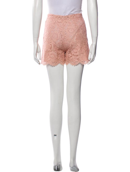 Valentino Lace Pattern Mini Shorts