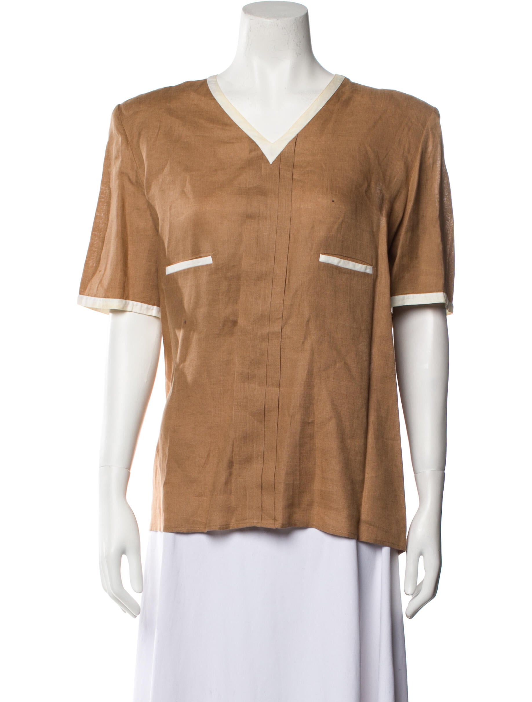 Valentino V-Neck Short Sleeve Top