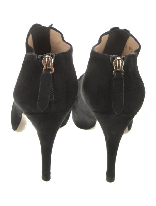 Valentino Suede Ruffle Embellishment Boots